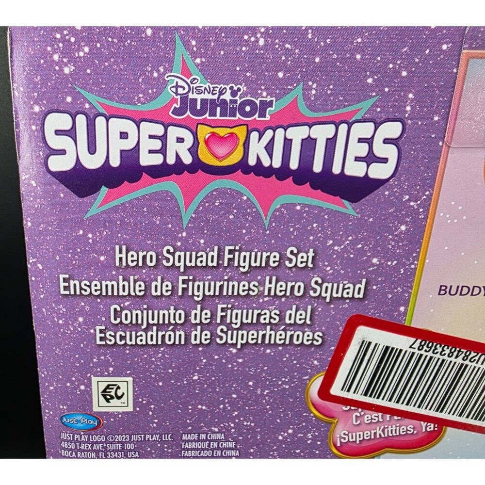 Disney Junior Super Kitties Hero Squad 5-Figure Set Ginny Buddy Bitsy Sparks - Picture 6 of 6